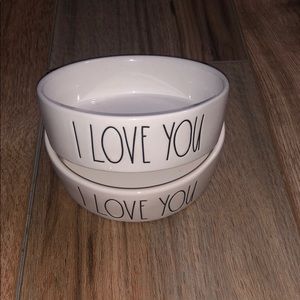 Rae Dunn small dog bowls